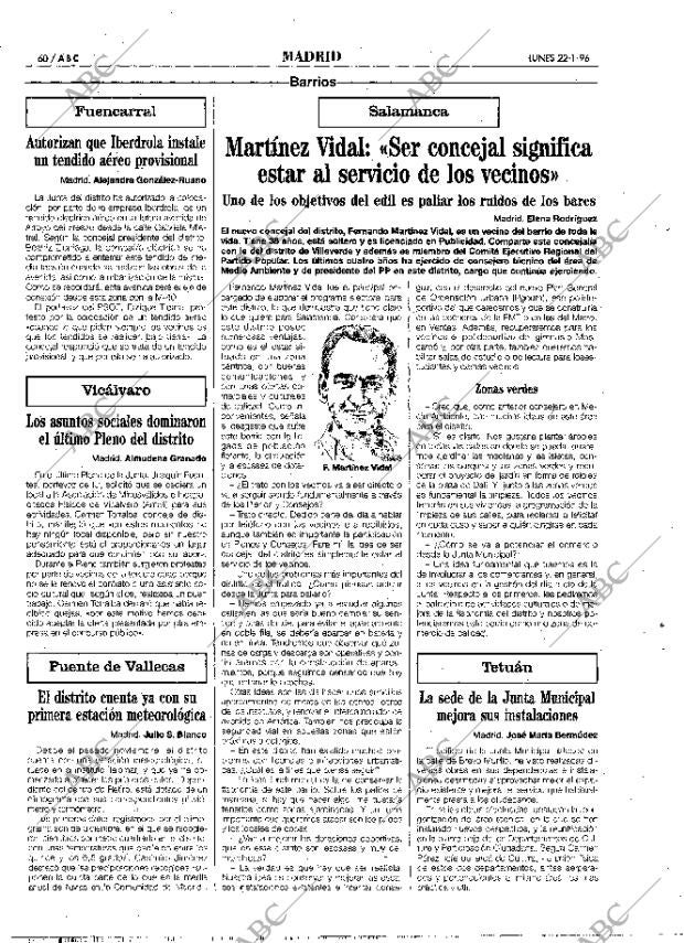 ABC MADRID 22-01-1996 página 60