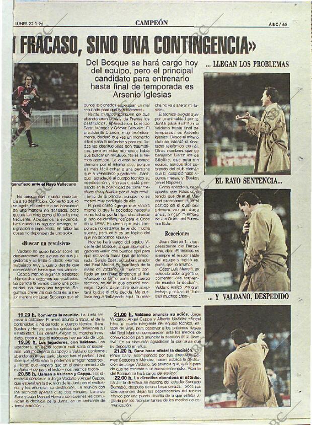 ABC MADRID 22-01-1996 página 65