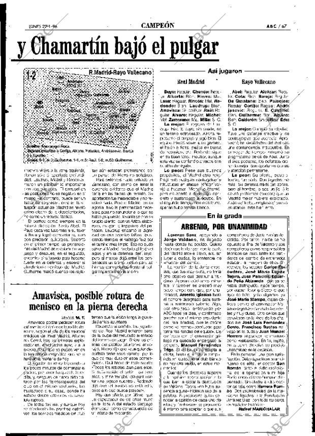 ABC MADRID 22-01-1996 página 67