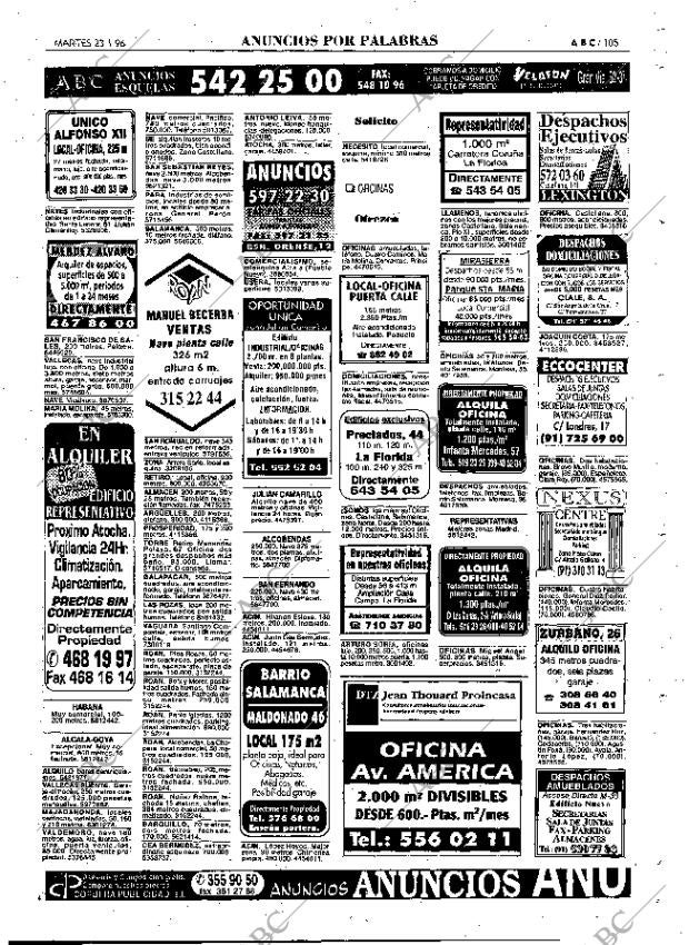 ABC MADRID 23-01-1996 página 105