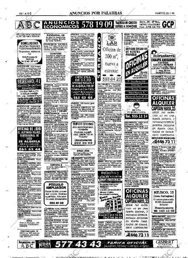 ABC MADRID 23-01-1996 página 106