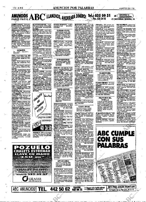 ABC MADRID 23-01-1996 página 110