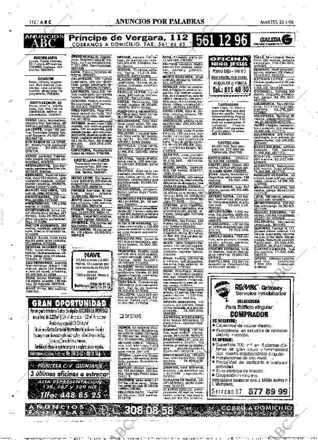 ABC MADRID 23-01-1996 página 112
