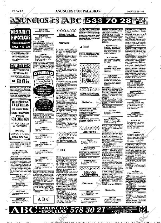ABC MADRID 23-01-1996 página 118