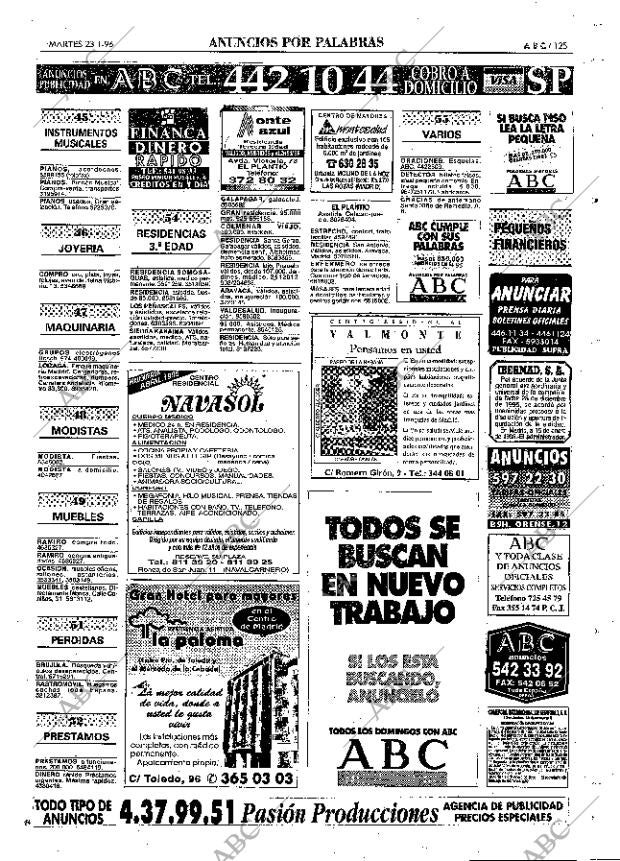 ABC MADRID 23-01-1996 página 125