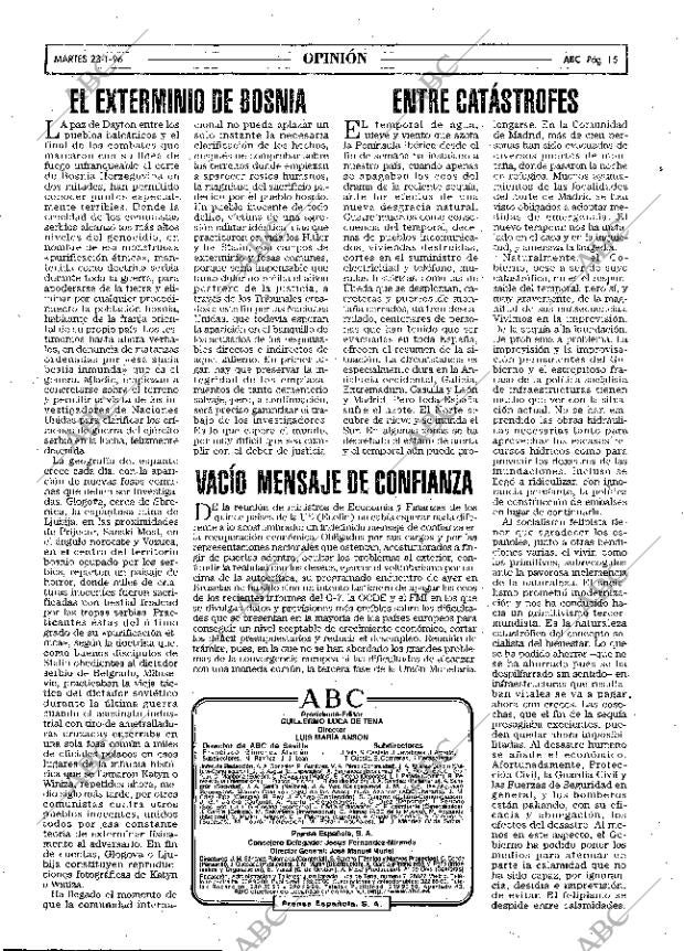 ABC MADRID 23-01-1996 página 15