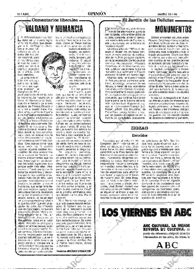 ABC MADRID 23-01-1996 página 16
