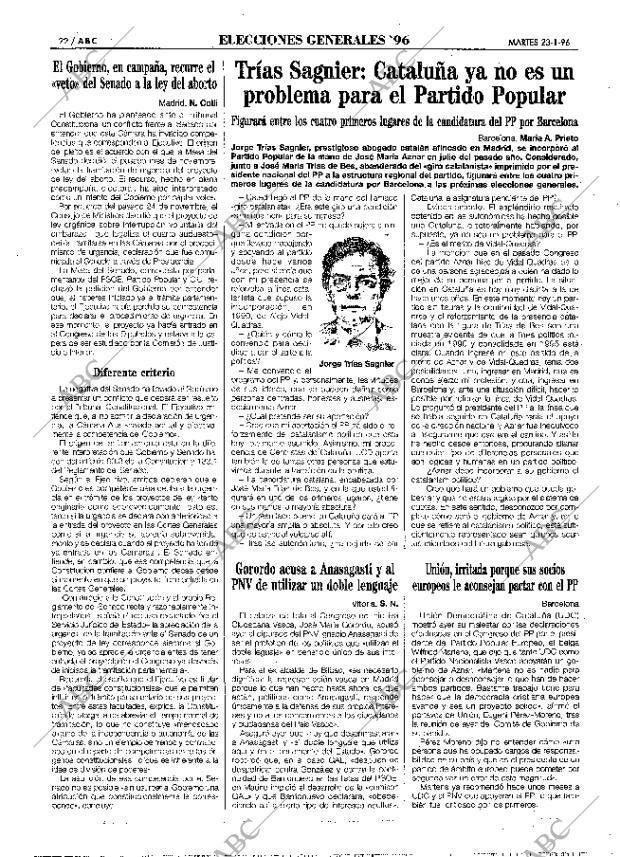 ABC MADRID 23-01-1996 página 22