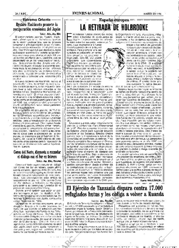 ABC MADRID 23-01-1996 página 36