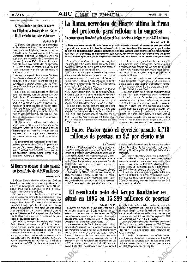 ABC MADRID 23-01-1996 página 38