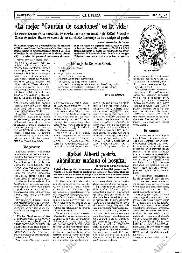 ABC MADRID 23-01-1996 página 49