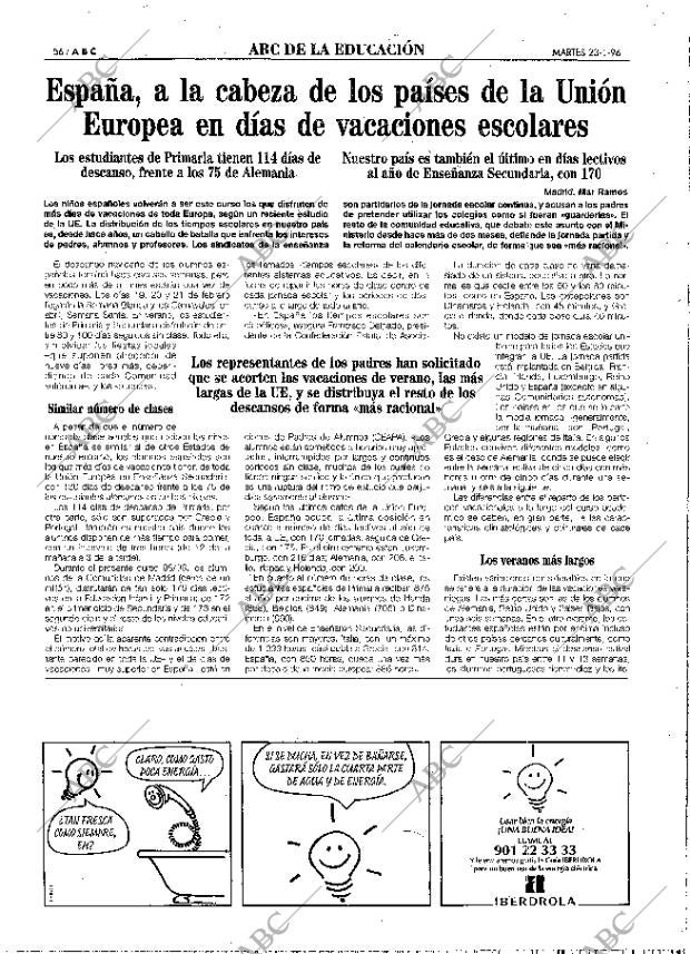 ABC MADRID 23-01-1996 página 56