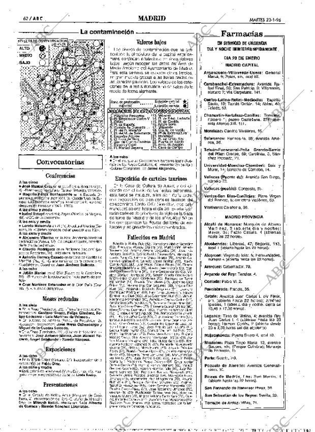 ABC MADRID 23-01-1996 página 62