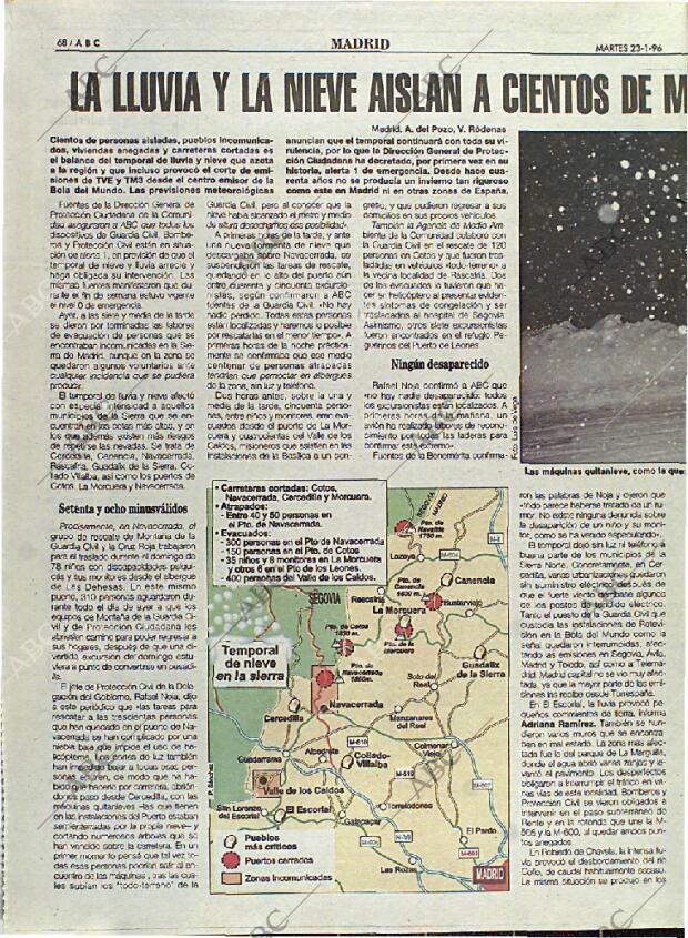 ABC MADRID 23-01-1996 página 68