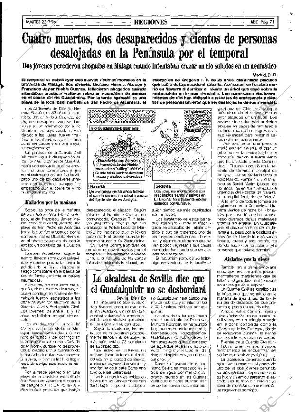 ABC MADRID 23-01-1996 página 71