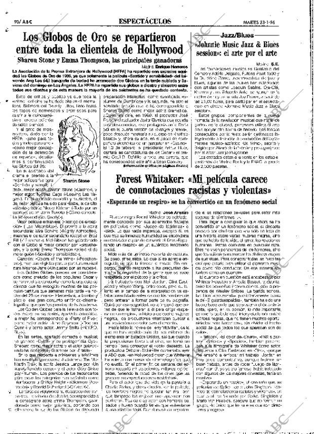 ABC MADRID 23-01-1996 página 90
