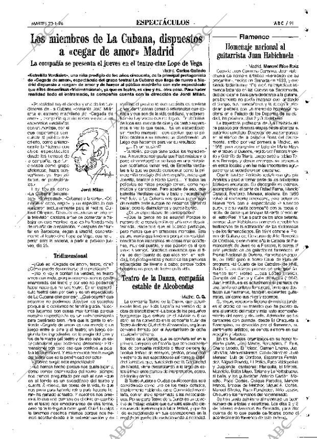ABC MADRID 23-01-1996 página 91