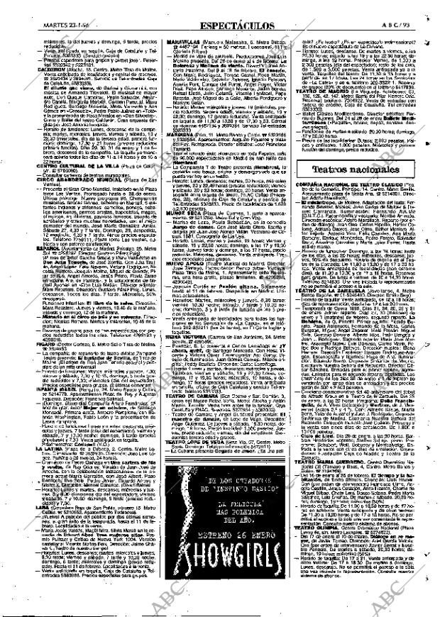 ABC MADRID 23-01-1996 página 93
