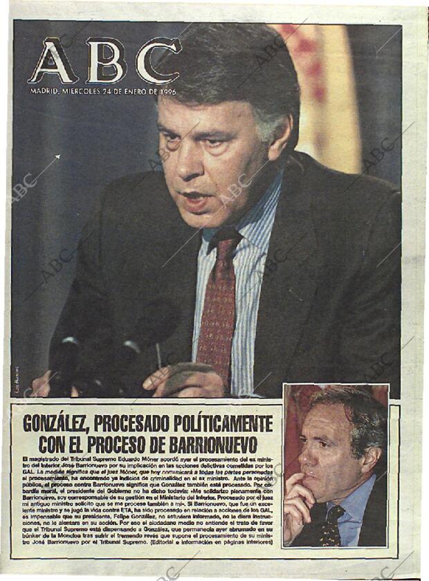 ABC MADRID 24-01-1996 página 1