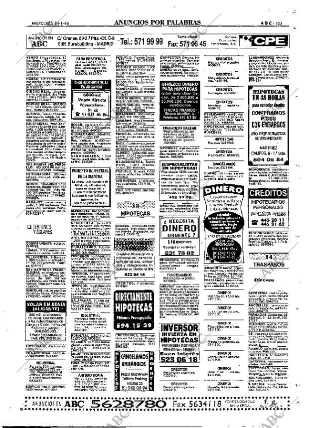 ABC MADRID 24-01-1996 página 103