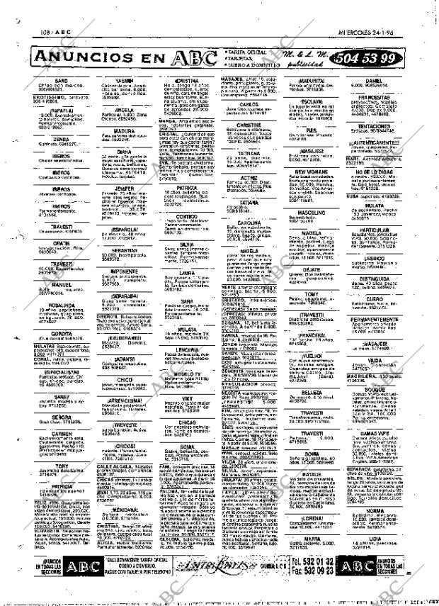 ABC MADRID 24-01-1996 página 108
