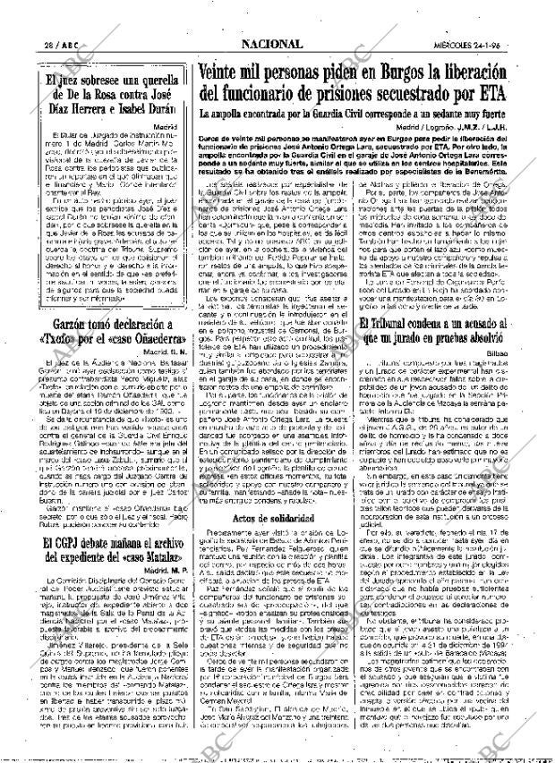 ABC MADRID 24-01-1996 página 28