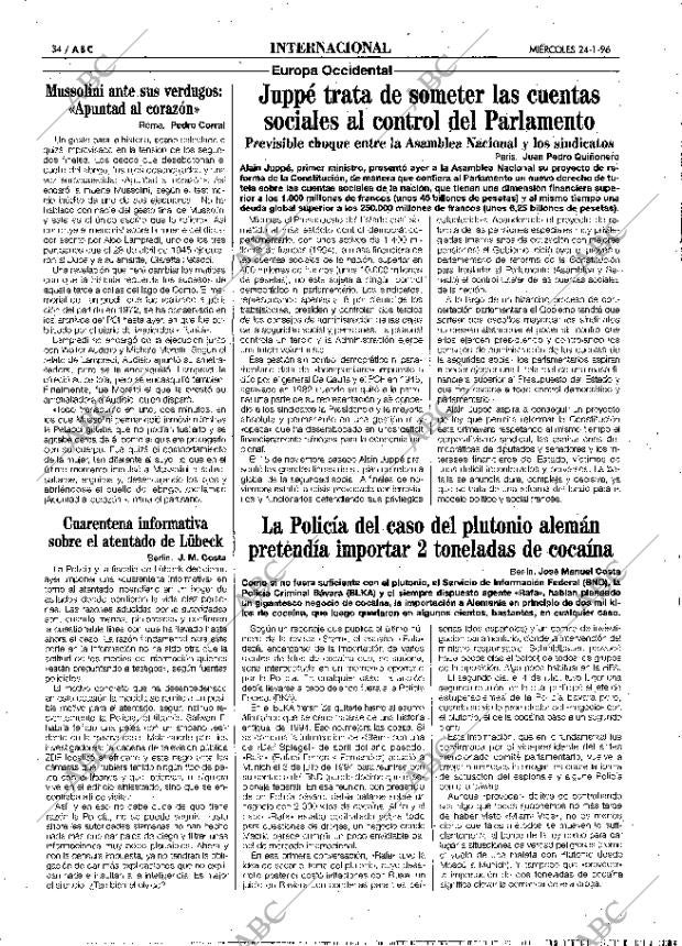 ABC MADRID 24-01-1996 página 34
