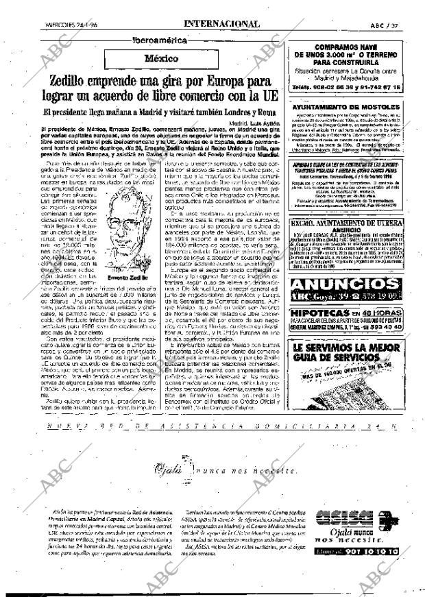 ABC MADRID 24-01-1996 página 37