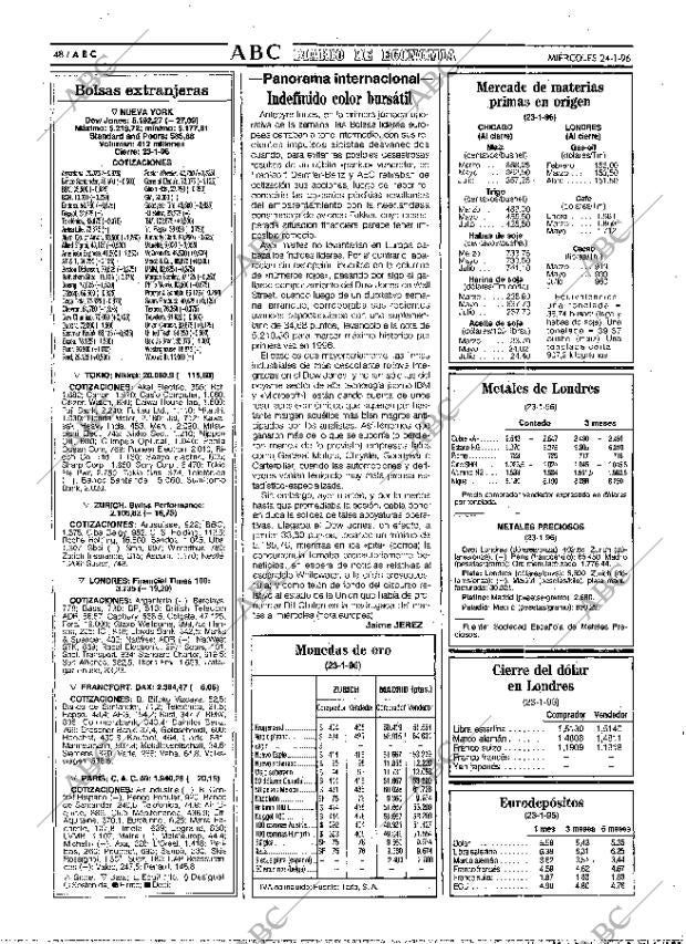 ABC MADRID 24-01-1996 página 48