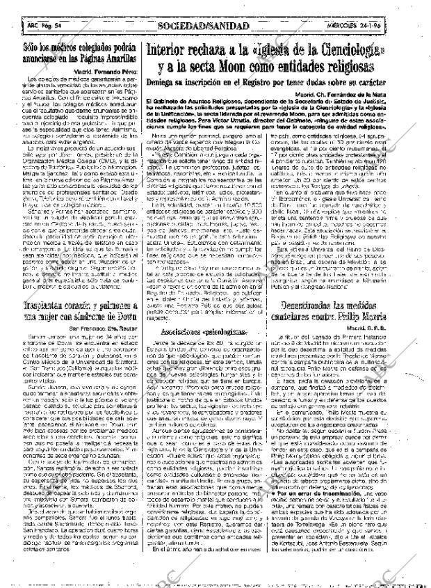 ABC MADRID 24-01-1996 página 54