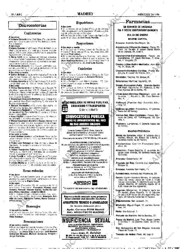 ABC MADRID 24-01-1996 página 58