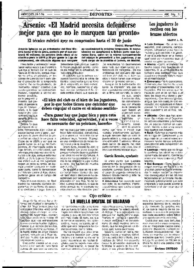 ABC MADRID 24-01-1996 página 71