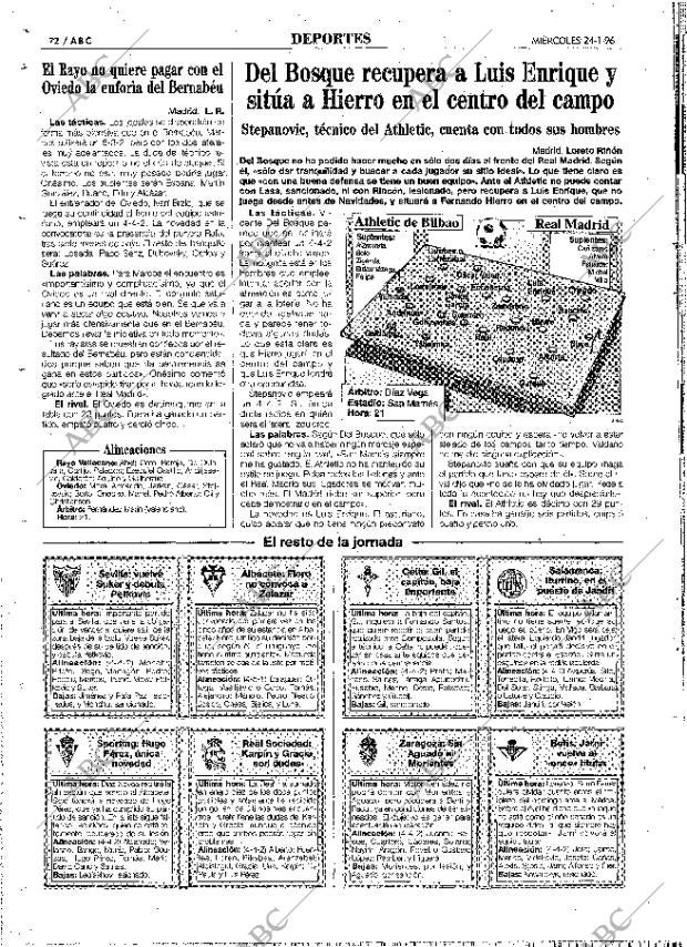 ABC MADRID 24-01-1996 página 72