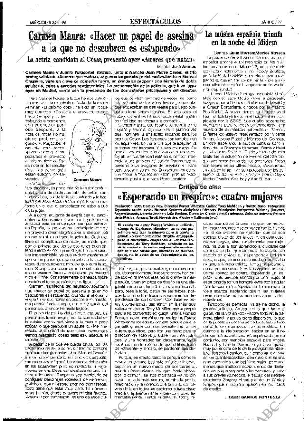 ABC MADRID 24-01-1996 página 77