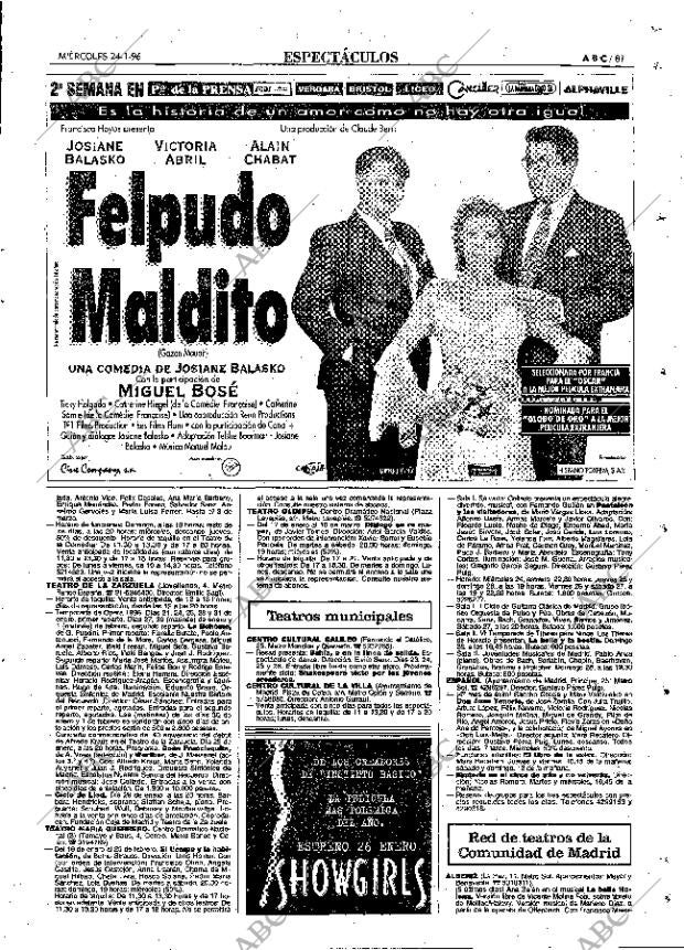 ABC MADRID 24-01-1996 página 81