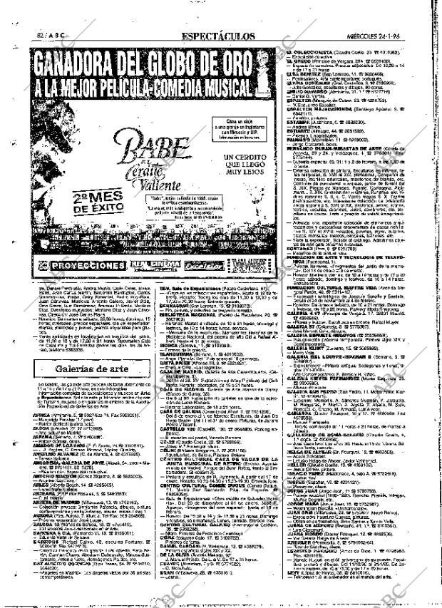 ABC MADRID 24-01-1996 página 82