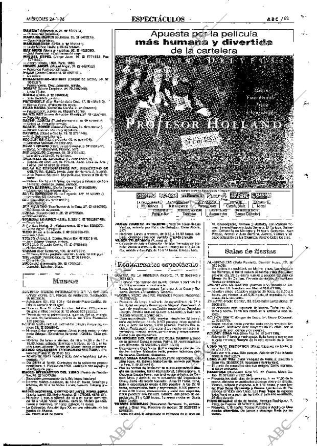 ABC MADRID 24-01-1996 página 83