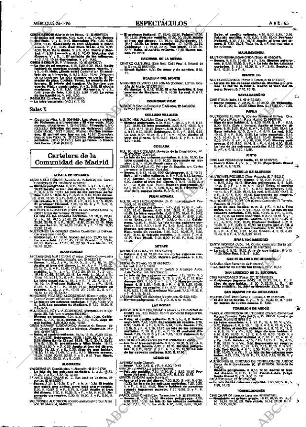 ABC MADRID 24-01-1996 página 85