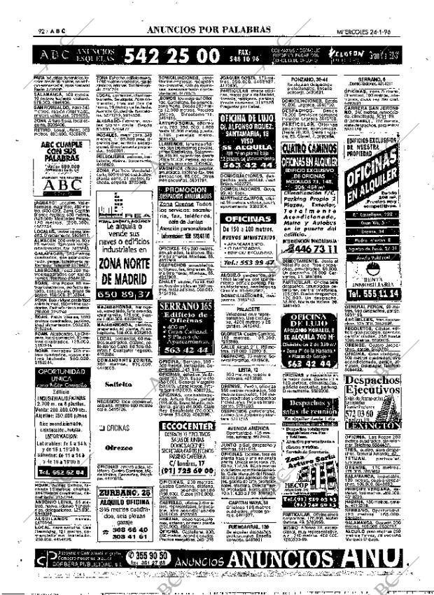 ABC MADRID 24-01-1996 página 92