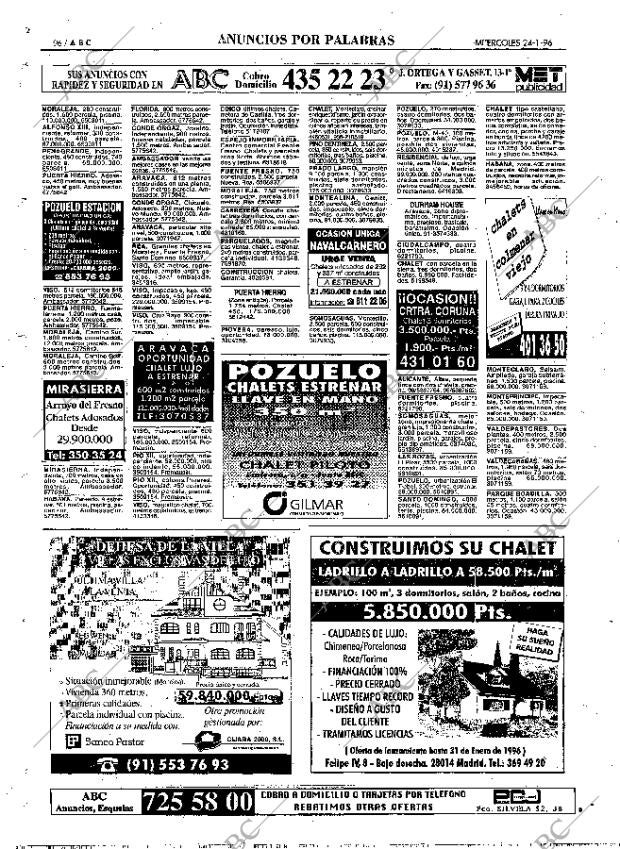 ABC MADRID 24-01-1996 página 96