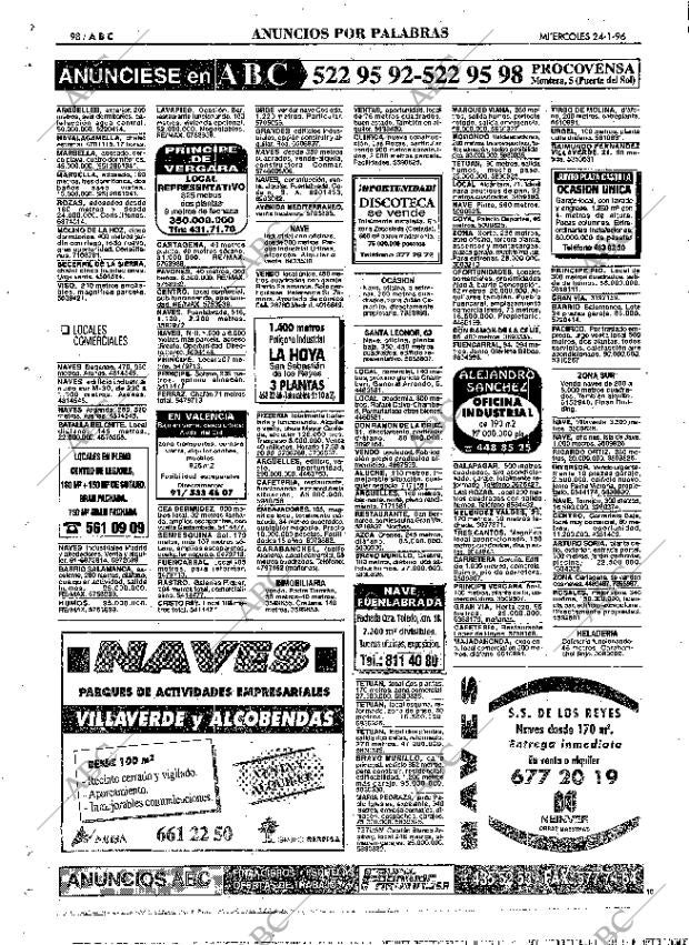 ABC MADRID 24-01-1996 página 98