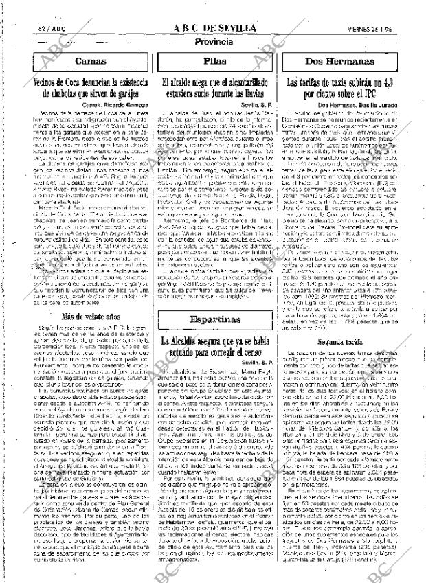 ABC SEVILLA 26-01-1996 página 62