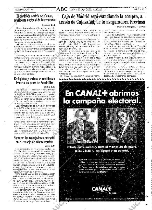ABC SEVILLA 28-01-1996 página 85