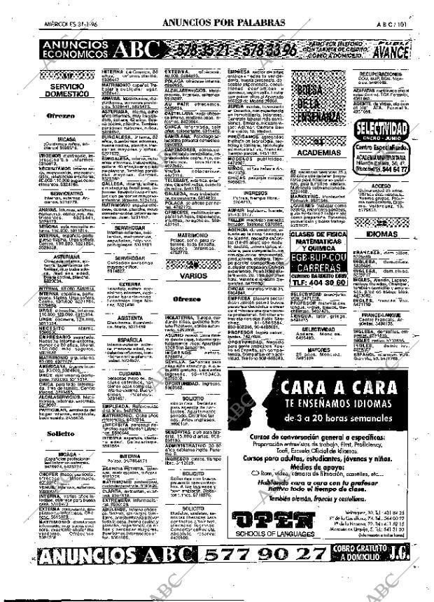 ABC MADRID 31-01-1996 página 101