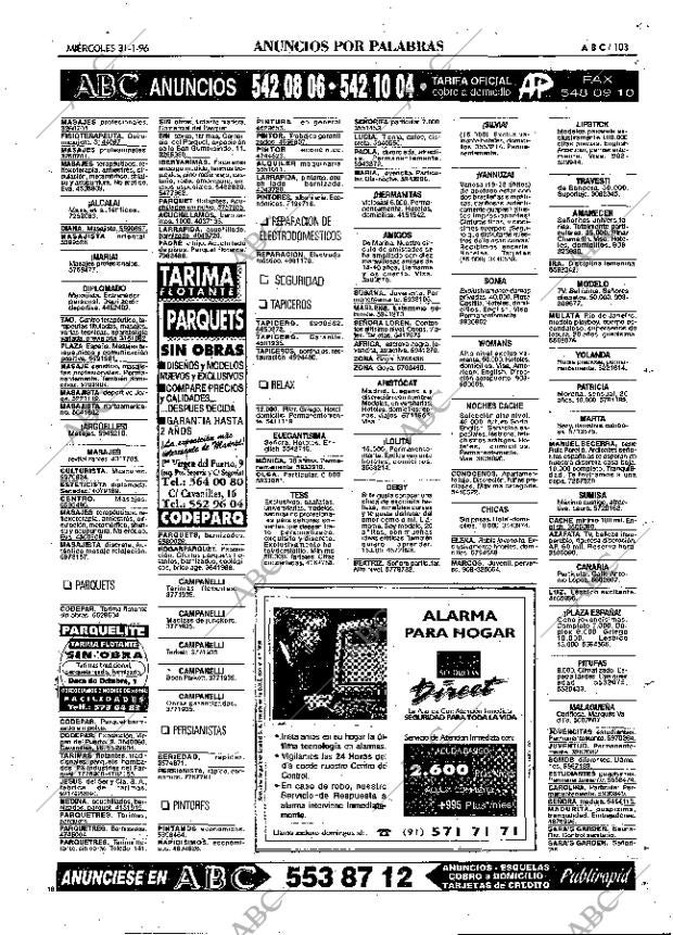 ABC MADRID 31-01-1996 página 103