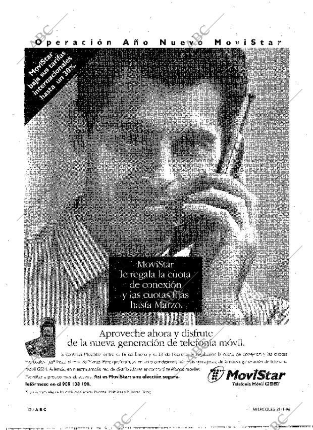 ABC MADRID 31-01-1996 página 12