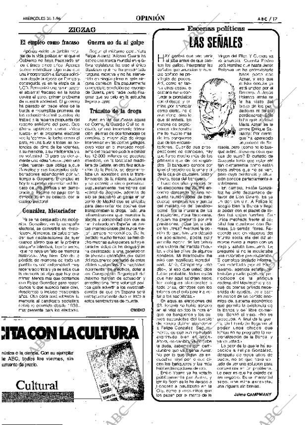 ABC MADRID 31-01-1996 página 17