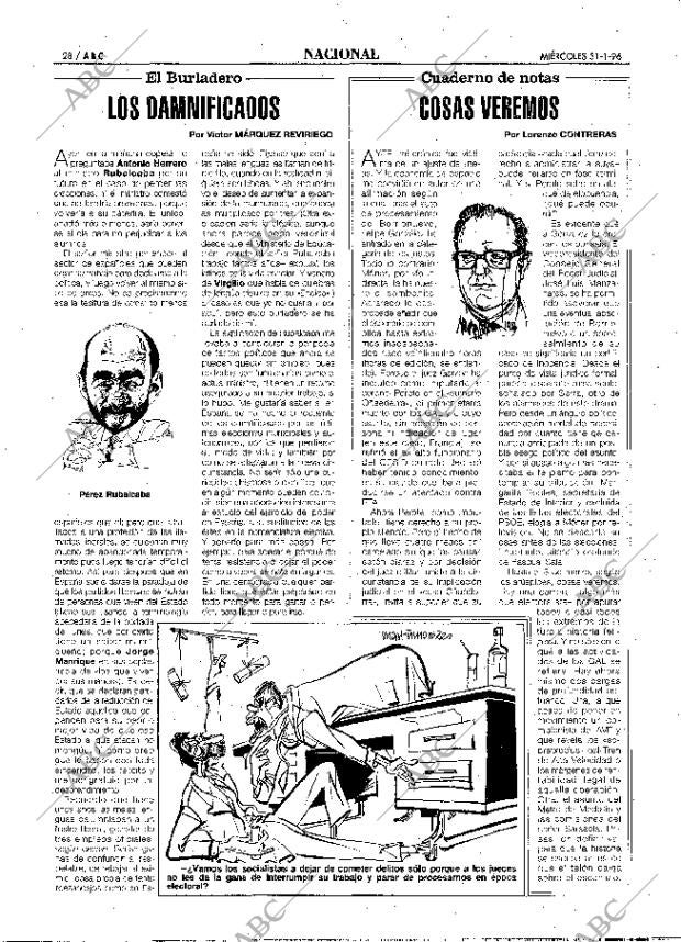 ABC MADRID 31-01-1996 página 28