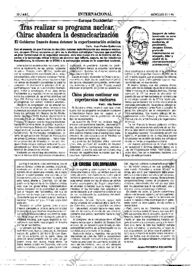 ABC MADRID 31-01-1996 página 30