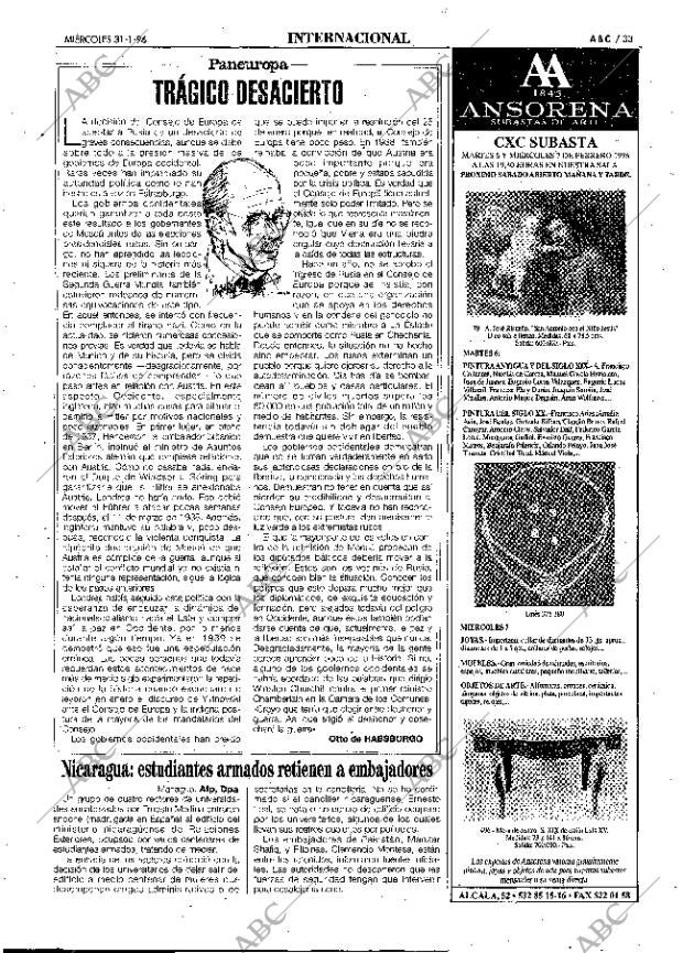 ABC MADRID 31-01-1996 página 33